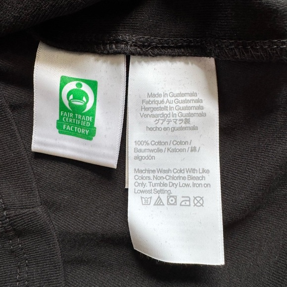 New J. Crew Mock Neck Button Shoulder Black Cotton Long Sleeve Preppy Top Size L - Picture 9 of 9